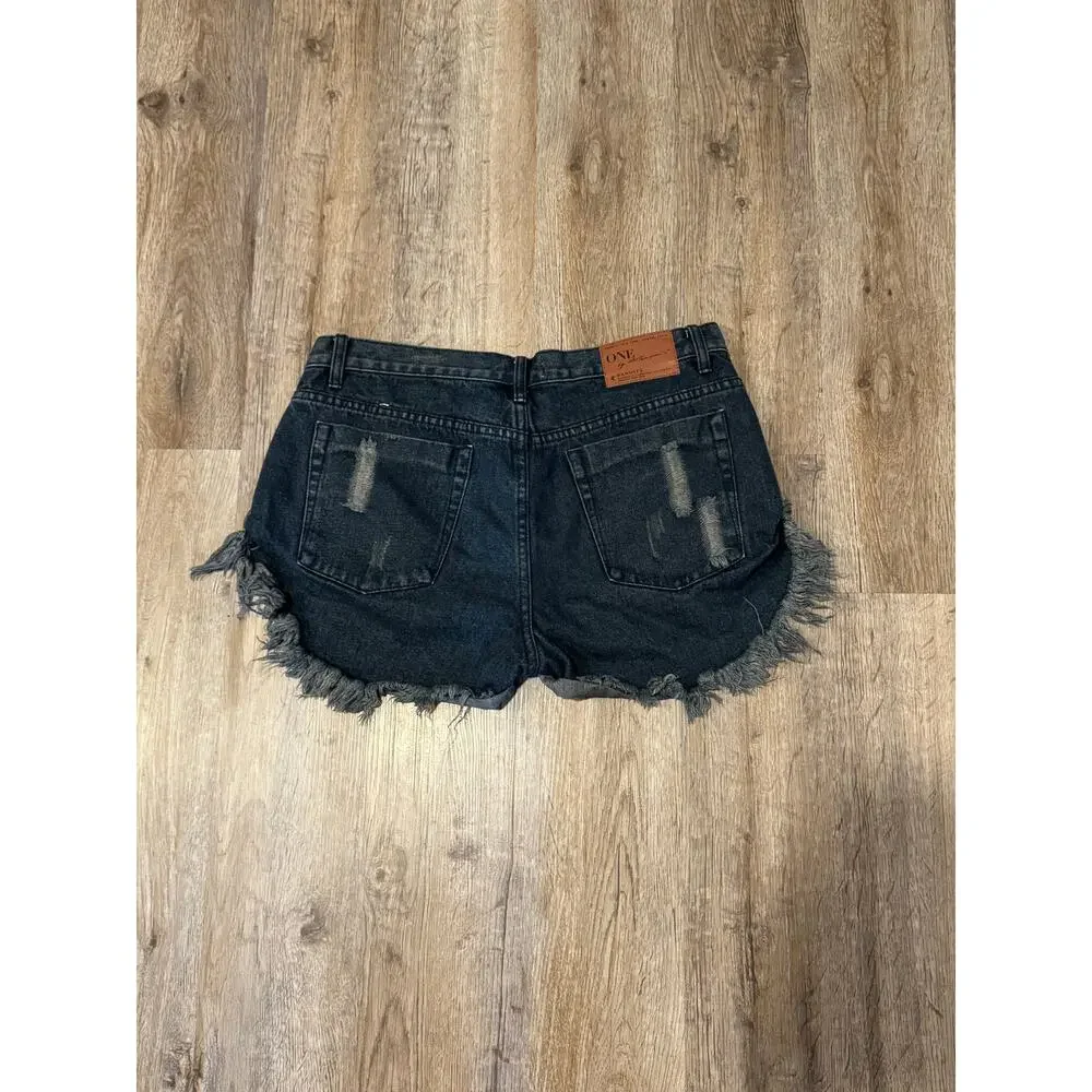 One Teaspoon Women’s Bandits Denim Shorts Size 30